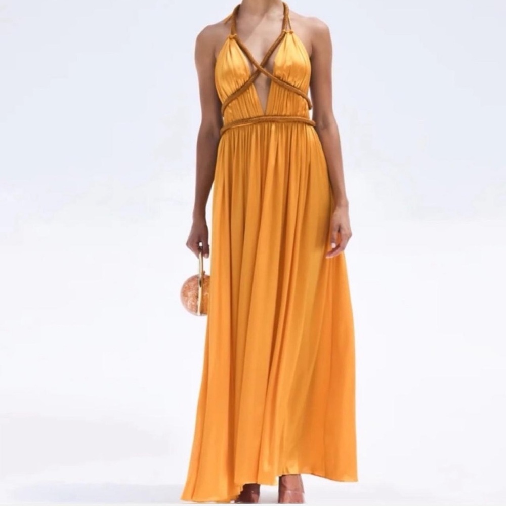Cult Gaia Gold Silk Dress - Picture 6 of 7
